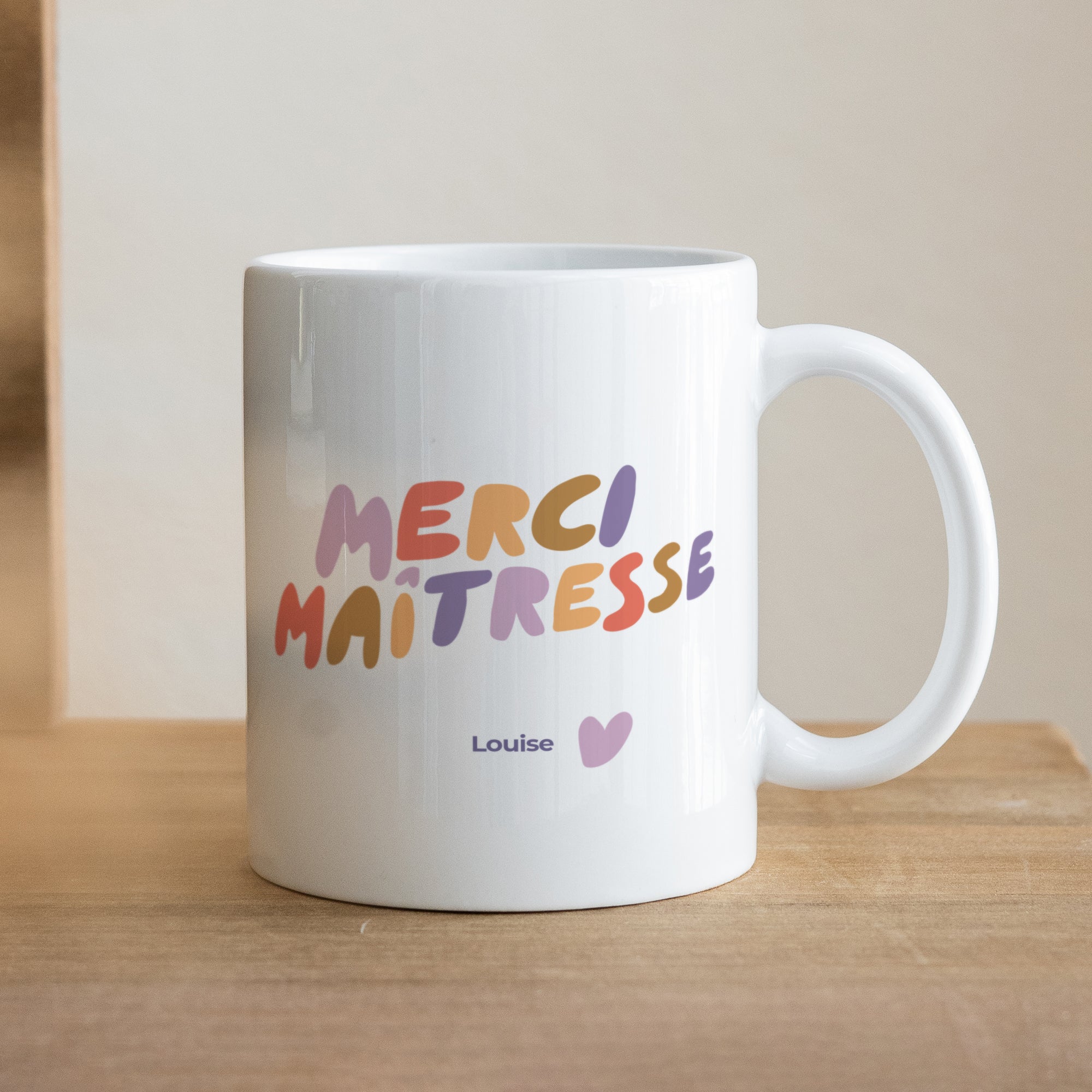 Mug Blanc Un grand Merci Maîtresse photo N° 1