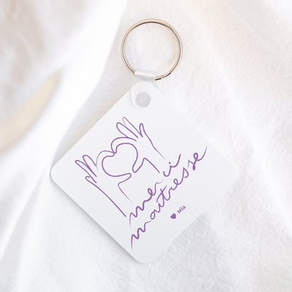 Porte-clés Carré Coeur sur vous photo N° 1