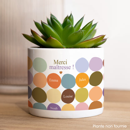Pot de fleurs 48 cl Multi-color Merci photo N° 1