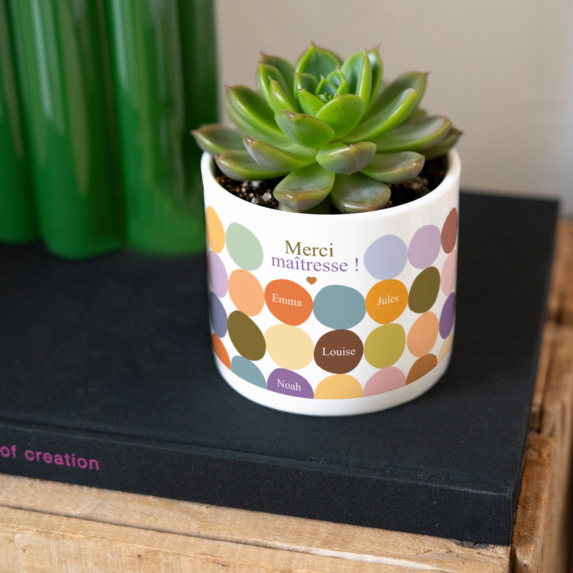 Pot de fleurs 48 cl Multi-color Merci photo N° 3