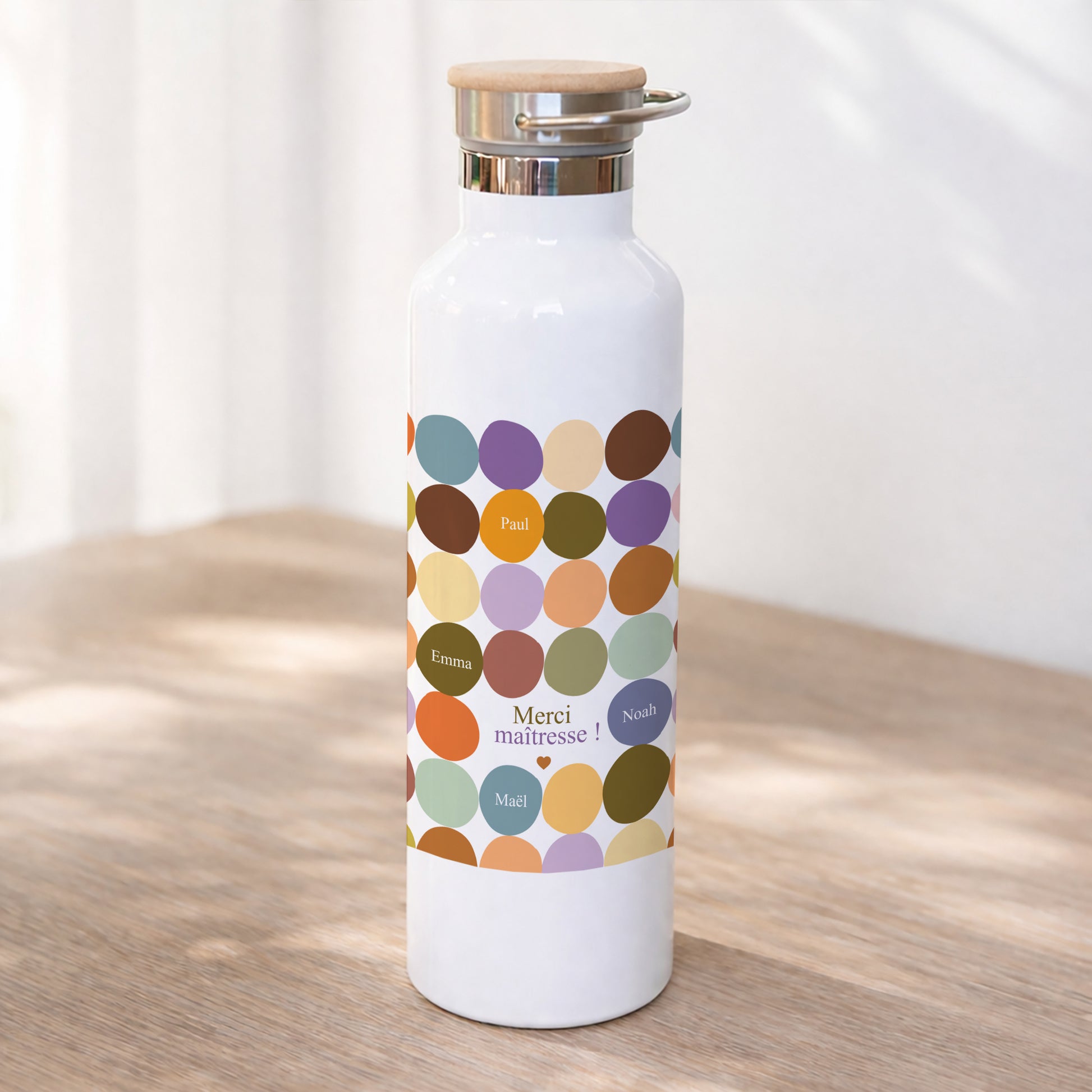 Gourde 75 cl Multi-color Merci photo N° 1