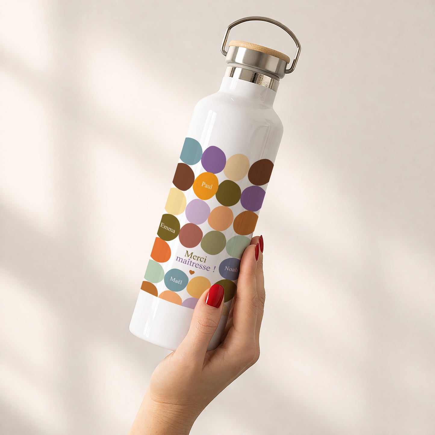 Gourde 75 cl Multi-color Merci photo N° 2