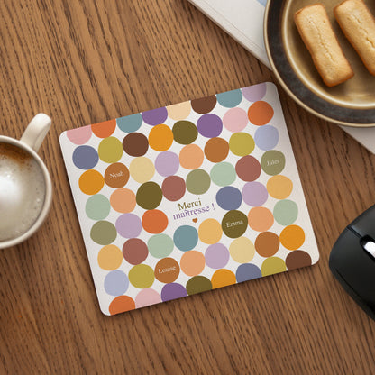 Tapis de souris Rectangle Multi-color Merci photo N° 1