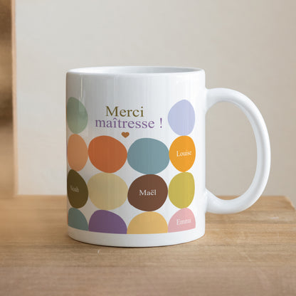 Mug Blanc Multi-color Merci photo N° 1