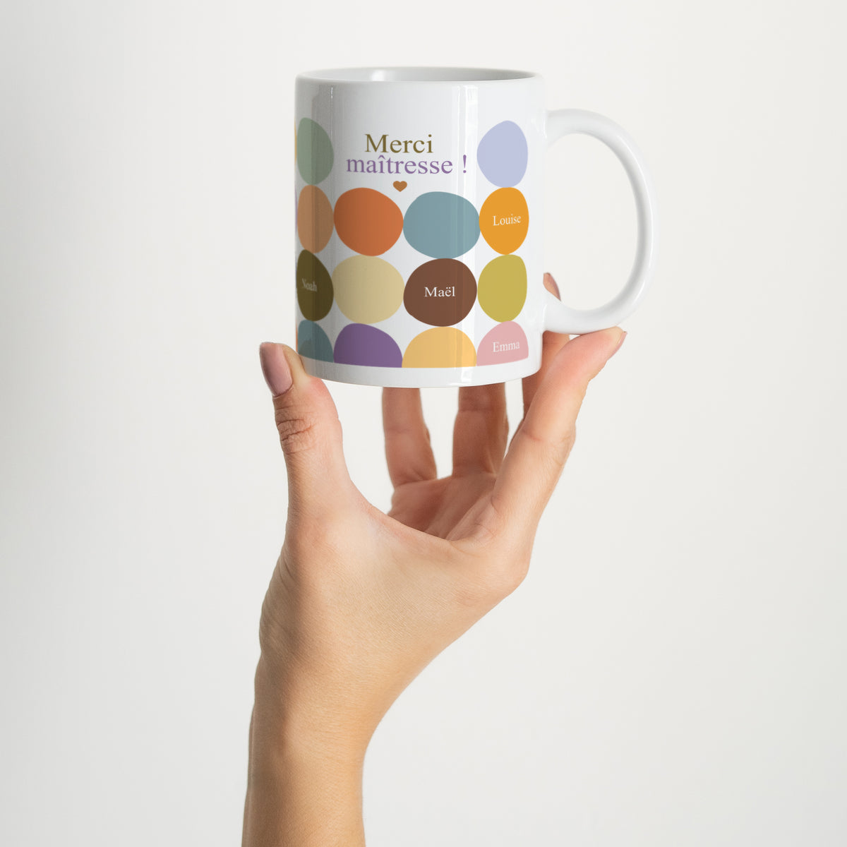 Mug Blanc Multi-color Merci photo N° 2
