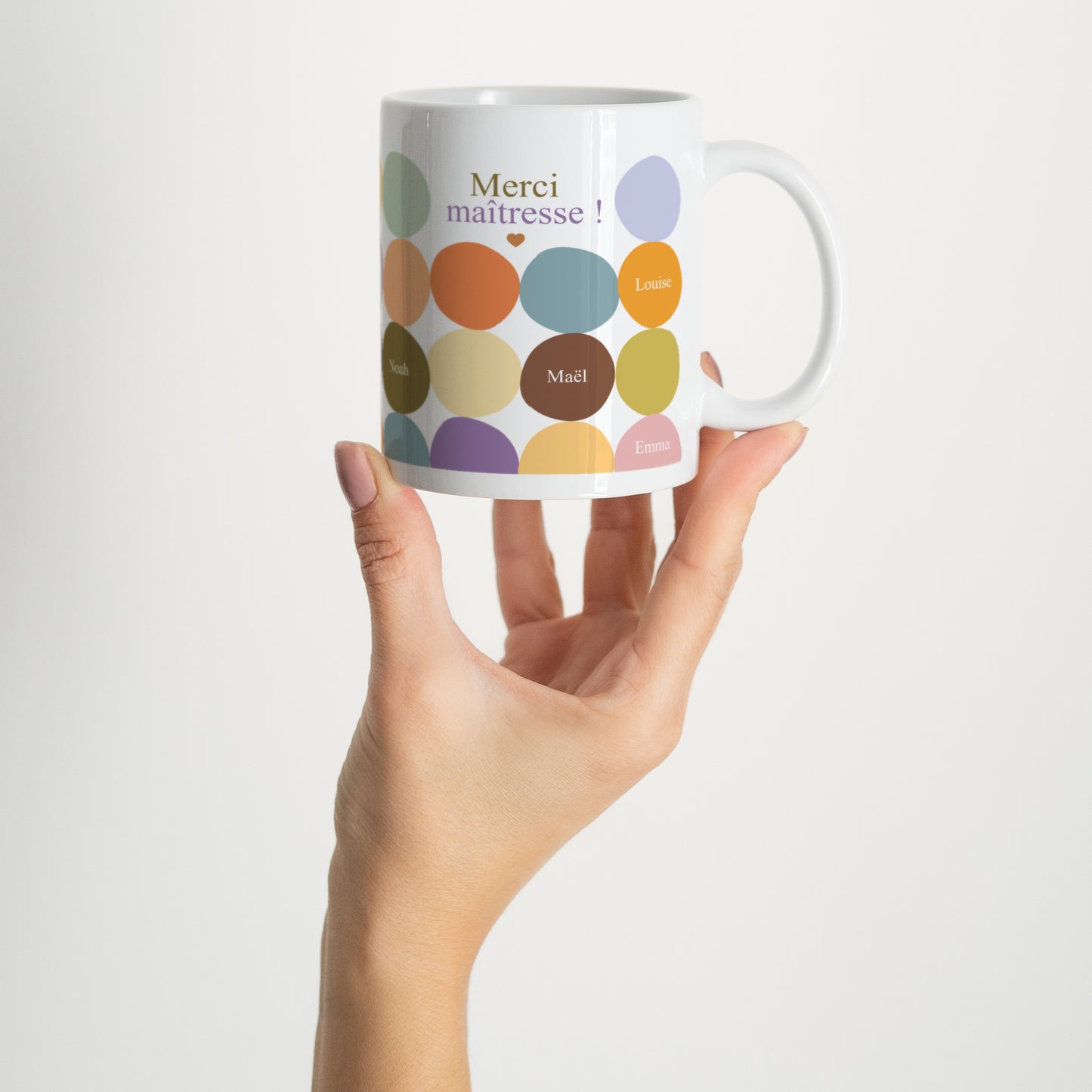 Mug Blanc Multi-color Merci photo N° 2