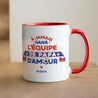 Mug Rouge L'équipe de Papa photo N° 1