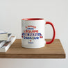Mug Rouge L'équipe de Papa photo N° 4