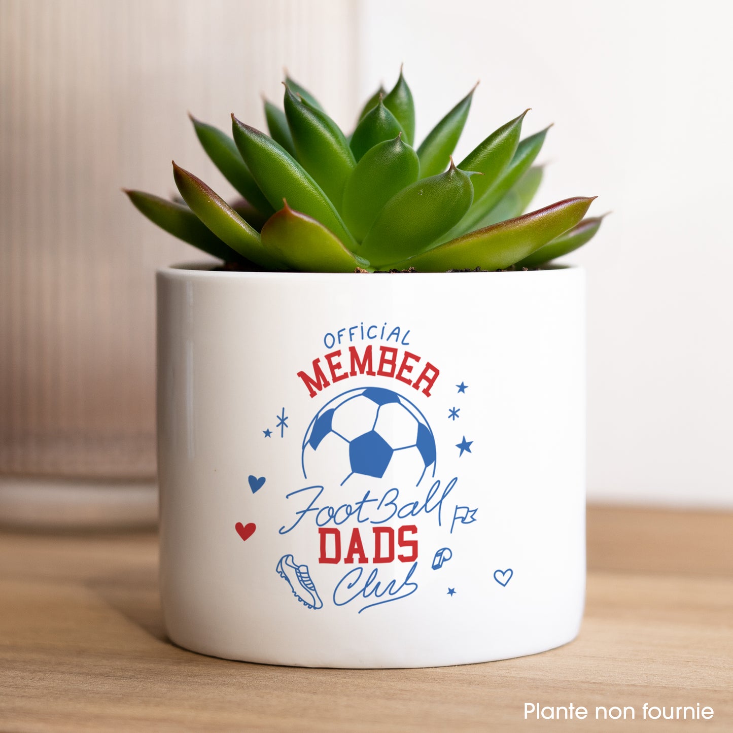 Pot de fleurs 48 cl Football Dads Club photo N° 1