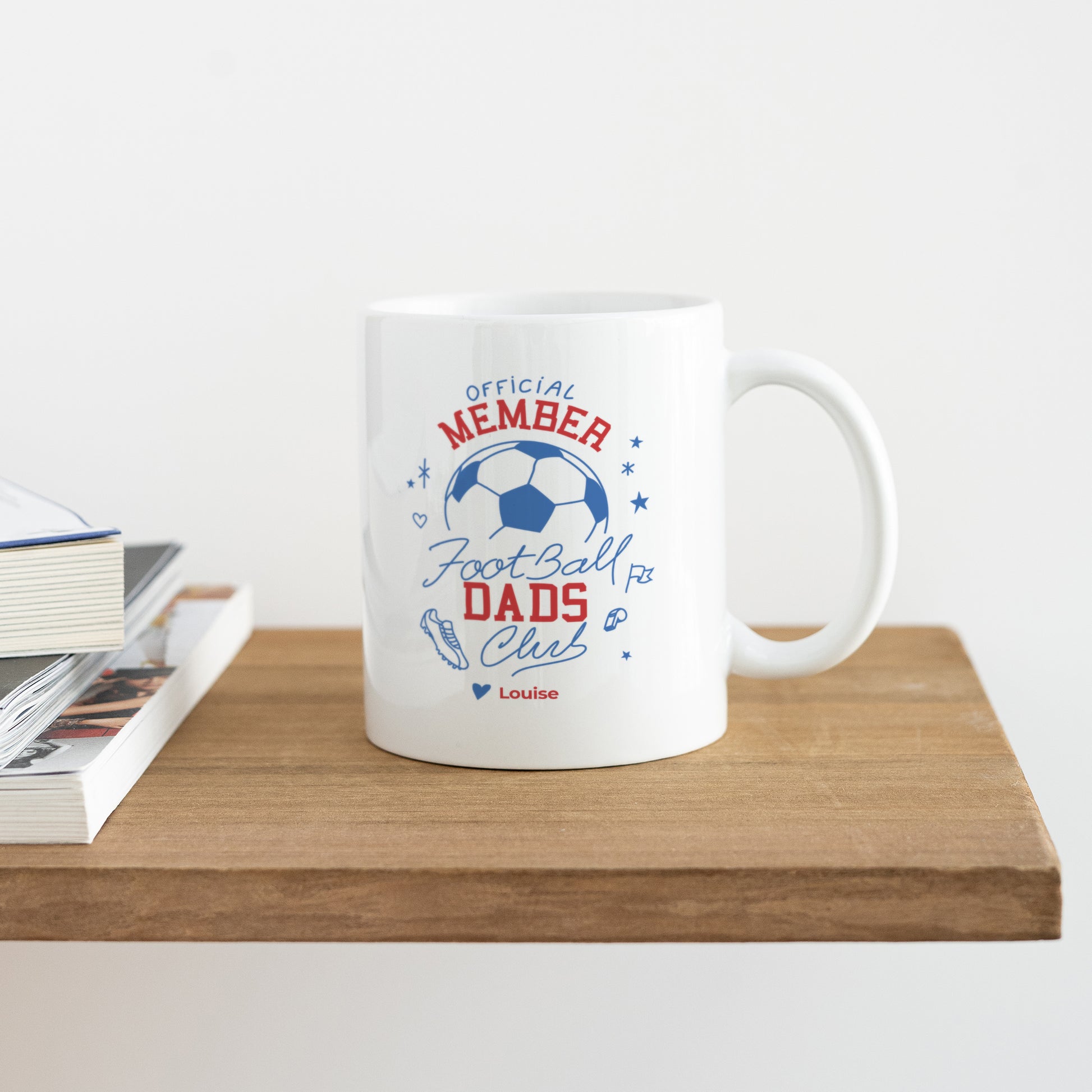 Mug Blanc Football Dads Club photo N° 4
