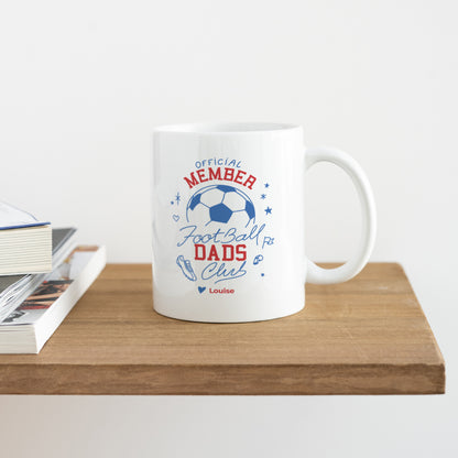 Mug Blanc Football Dads Club photo N° 4