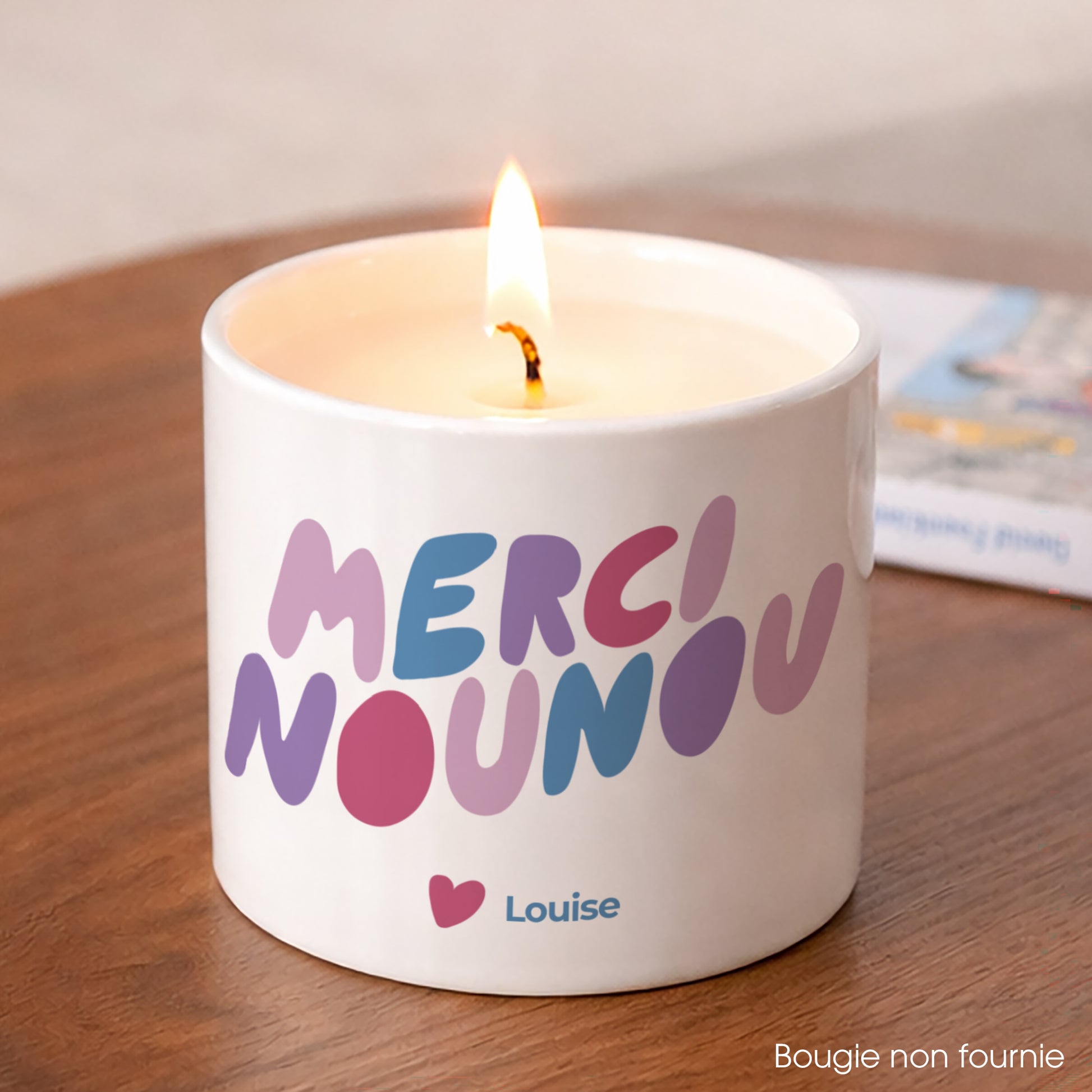 Bougeoir 48 cl Merci nounou photo N° 1