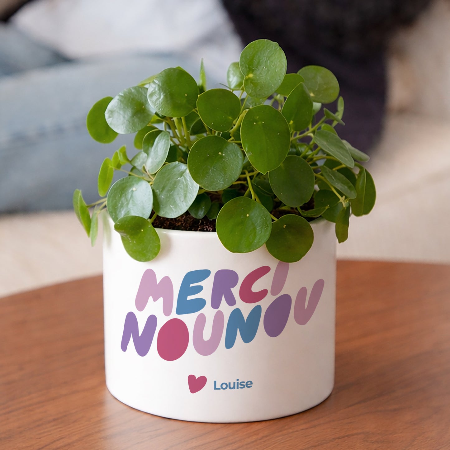 Pot de fleurs 48 cl Merci nounou photo N° 2