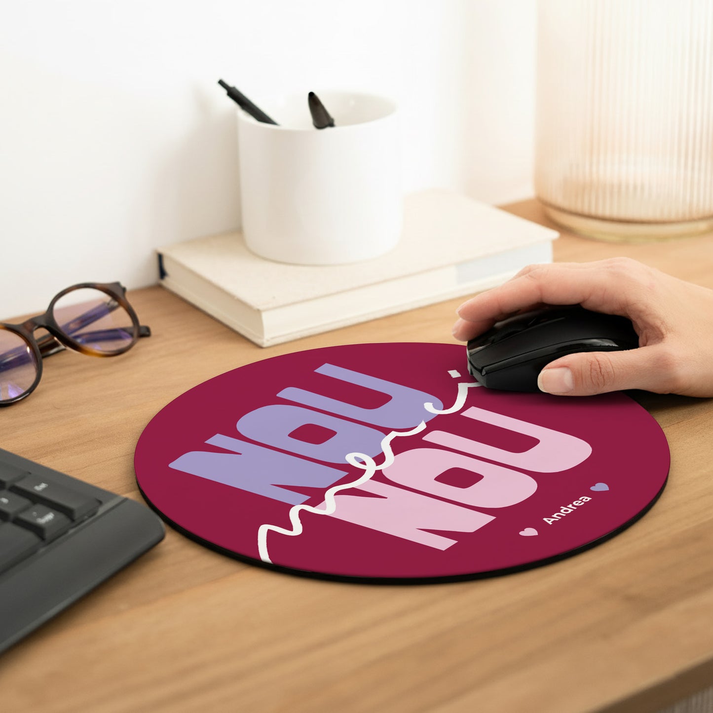 Tapis de souris Rond Merci ma Nounou ! photo N° 2