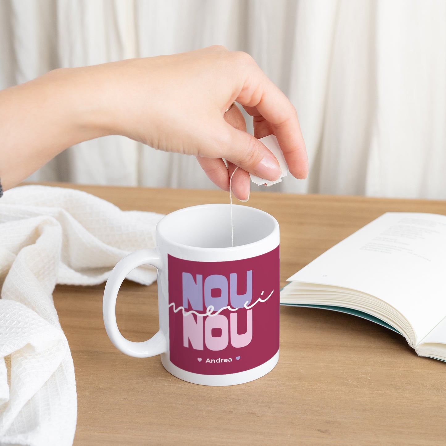 Mug Blanc Merci ma Nounou ! photo N° 3