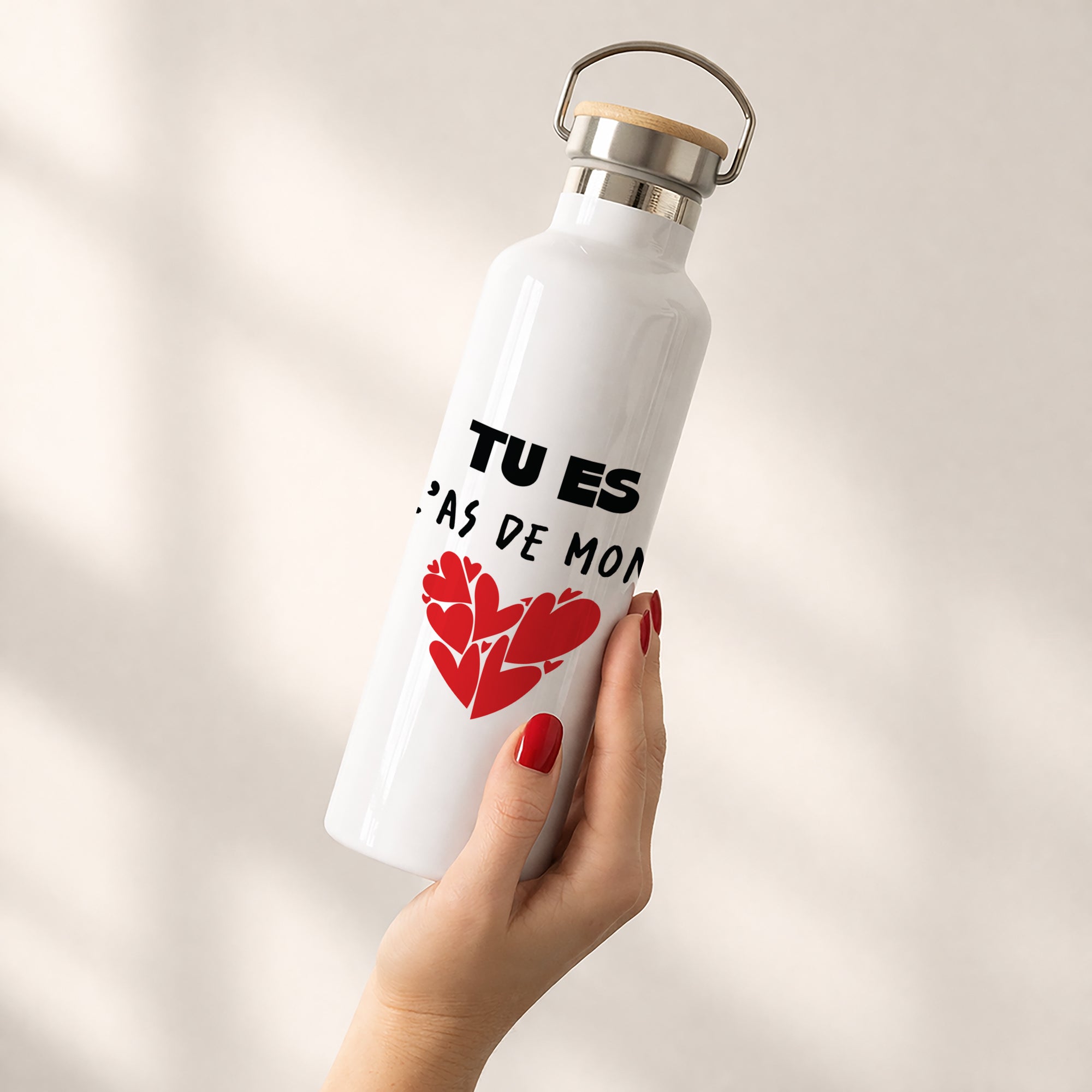 Gourde 75 cl Tu es l'as de mon cœur photo N° 2