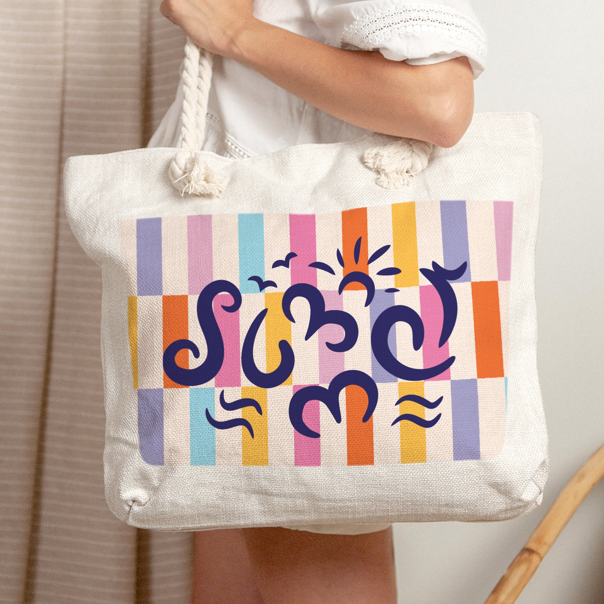 Sac cabas Anse en corde Summer Breeze photo N° 2