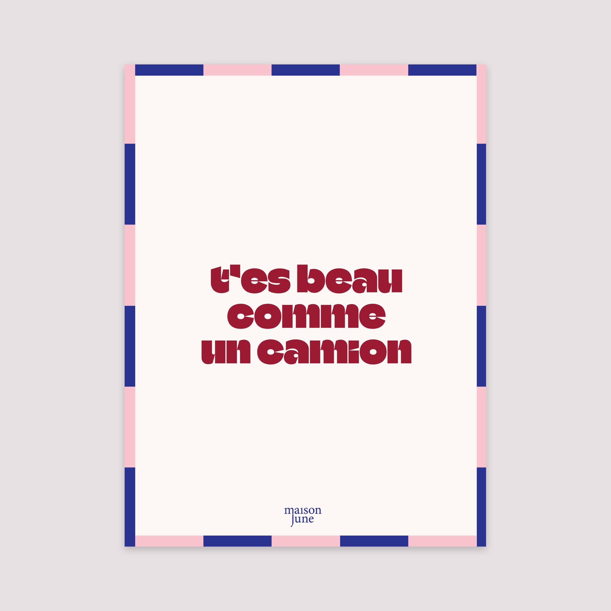 Affiche Portrait 30 x 40 cm Beau comme un camion photo N° 2