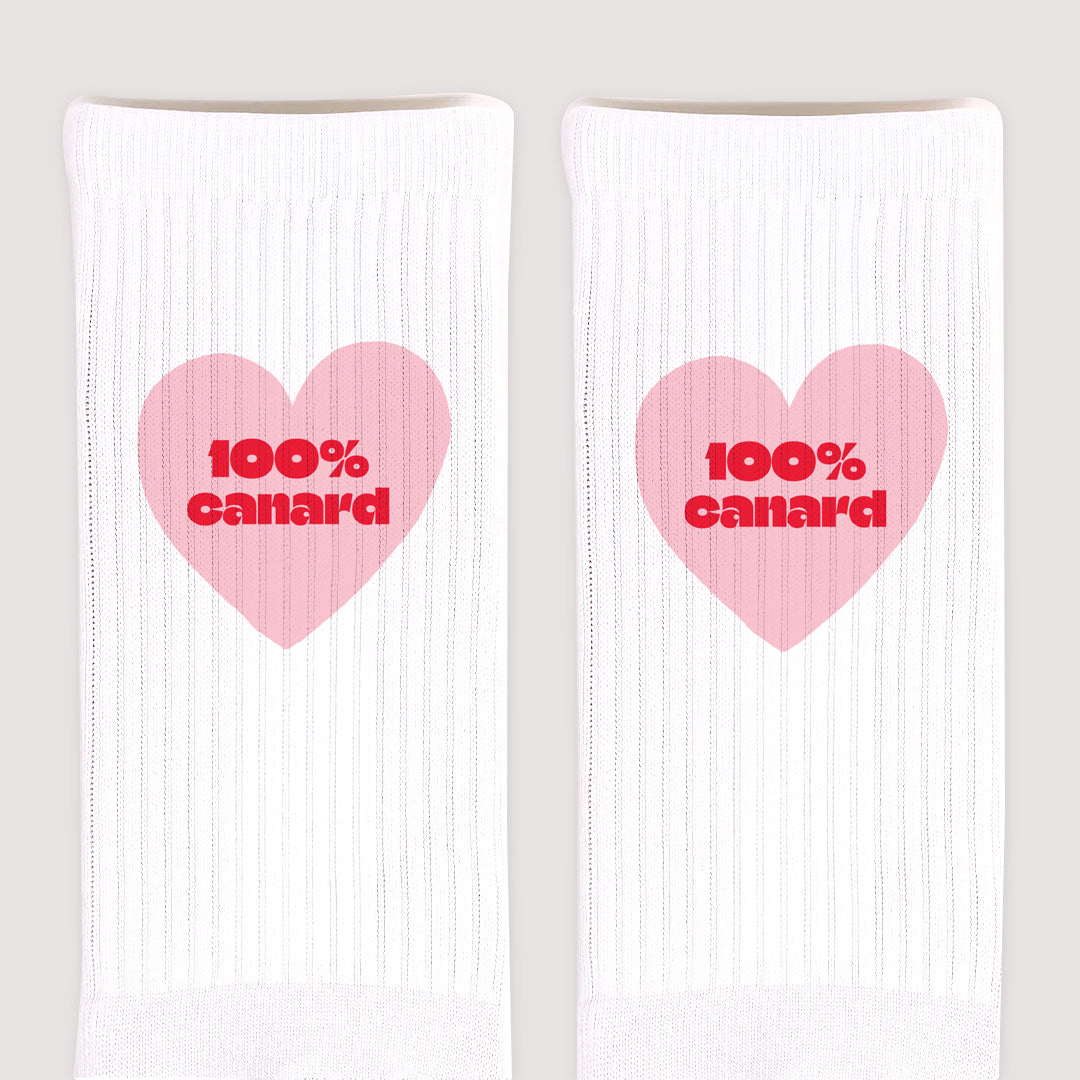 Chaussettes femme Blanches 100% canard photo N° 3