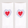 Chaussettes femme Blanches Cœur rayonnant photo N° 3