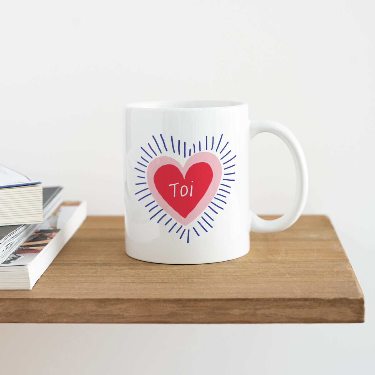 Mug Blanc Cœur rayonnant photo N° 4