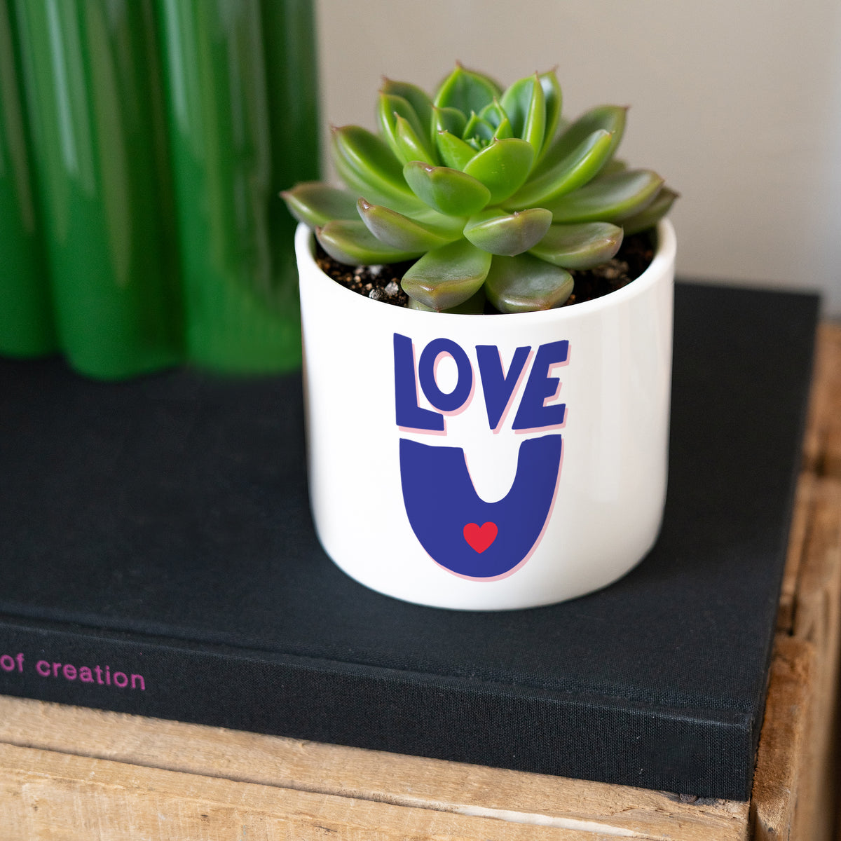 Pot de fleurs 48 cl Love, toujours photo N° 3