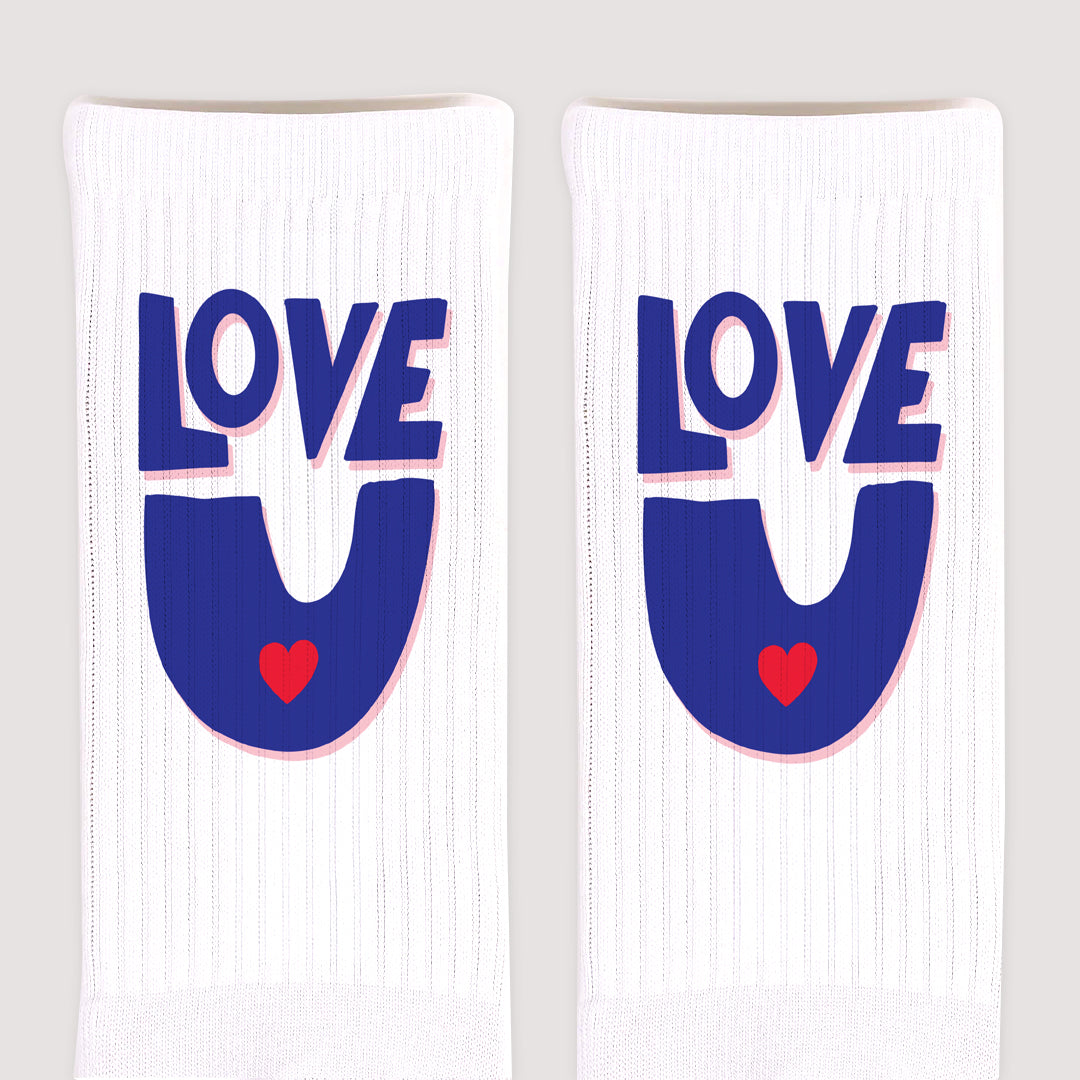 Chaussettes enfant Blanches Love, toujours photo N° 3