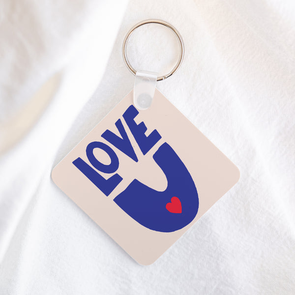 Porte-clés Carré Love, toujours photo
