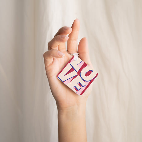 Porte-clés Carré Love XXL