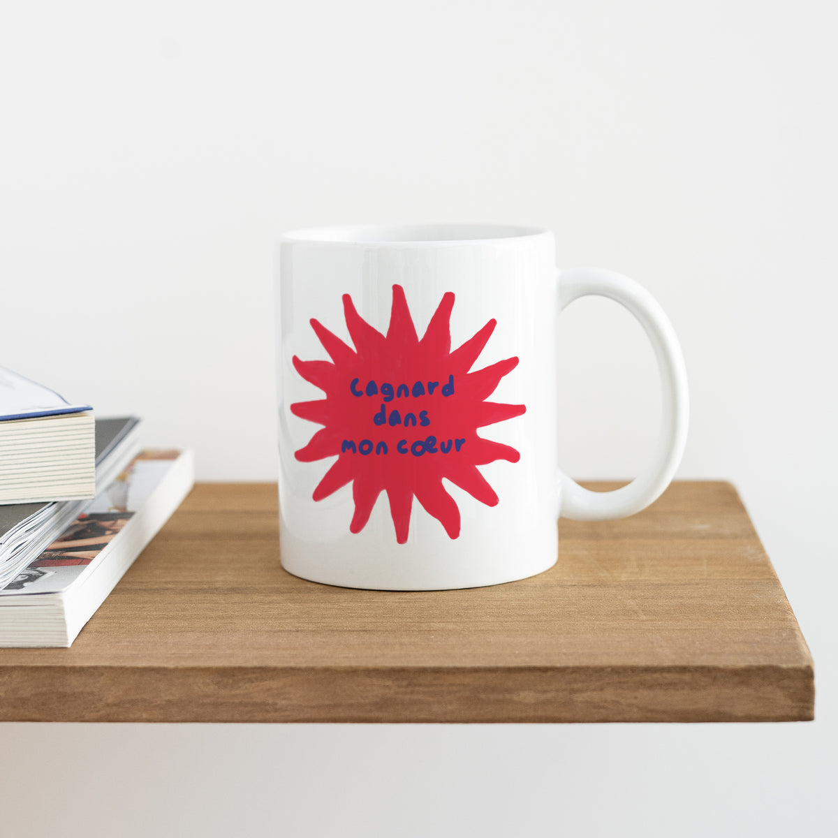 Mug Blanc Cagnard dans mon cœur photo N° 4
