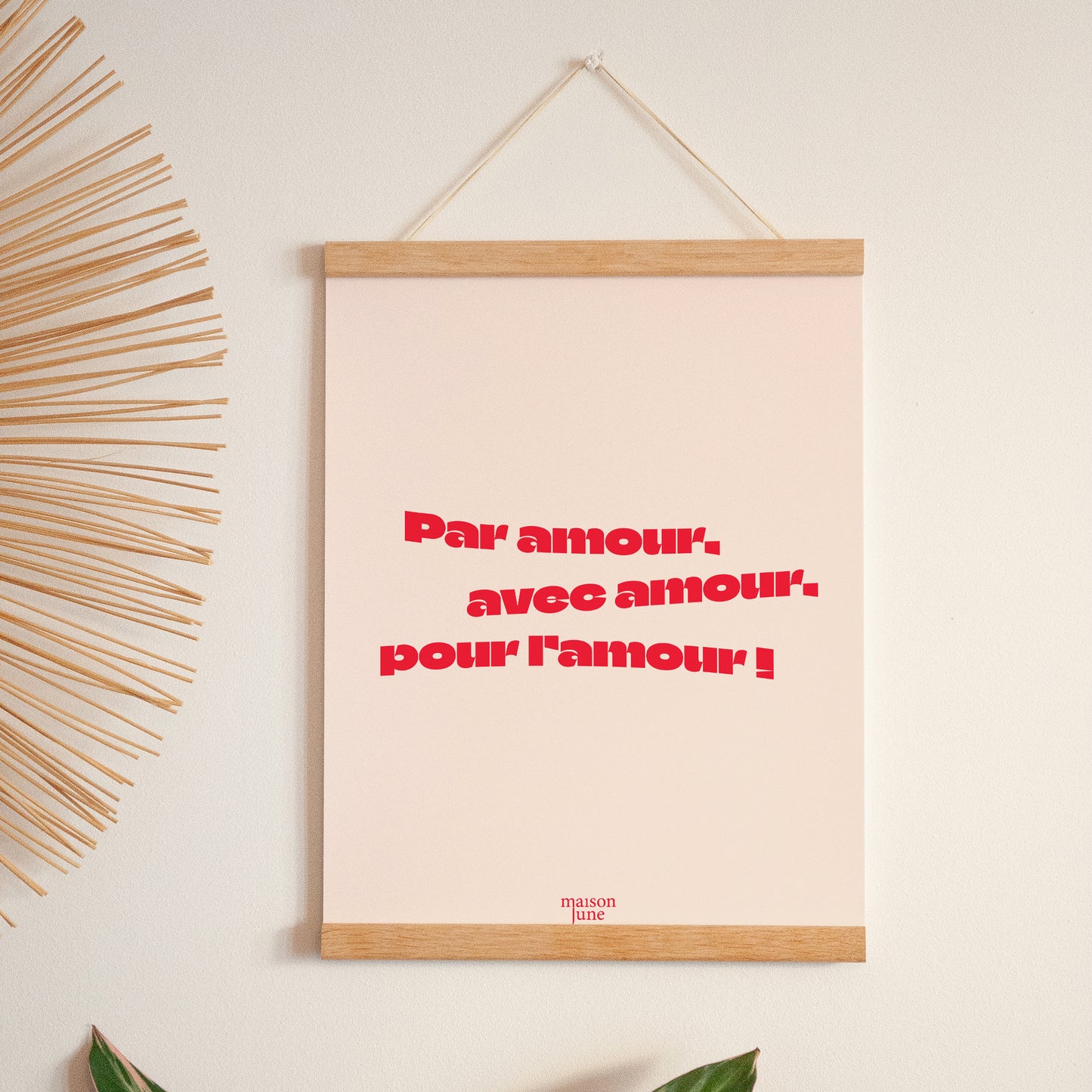 Affiche Portrait 30 x 40 cm Par Amour... photo N° 1