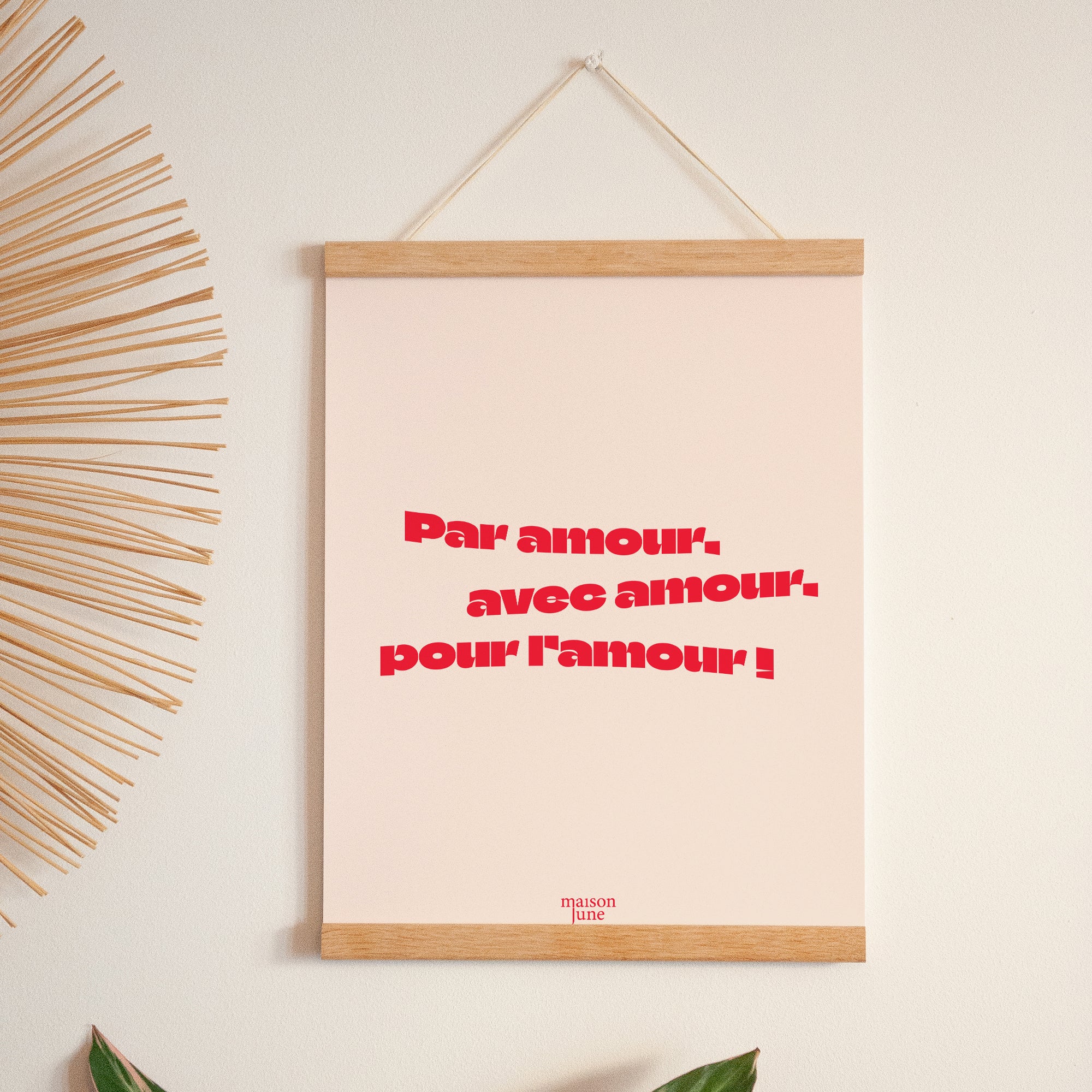 Affiche Portrait 30 x 40 cm Par Amour... photo N° 1