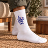 Chaussettes homme Blanches Le soleil c'est toi photo N° 2