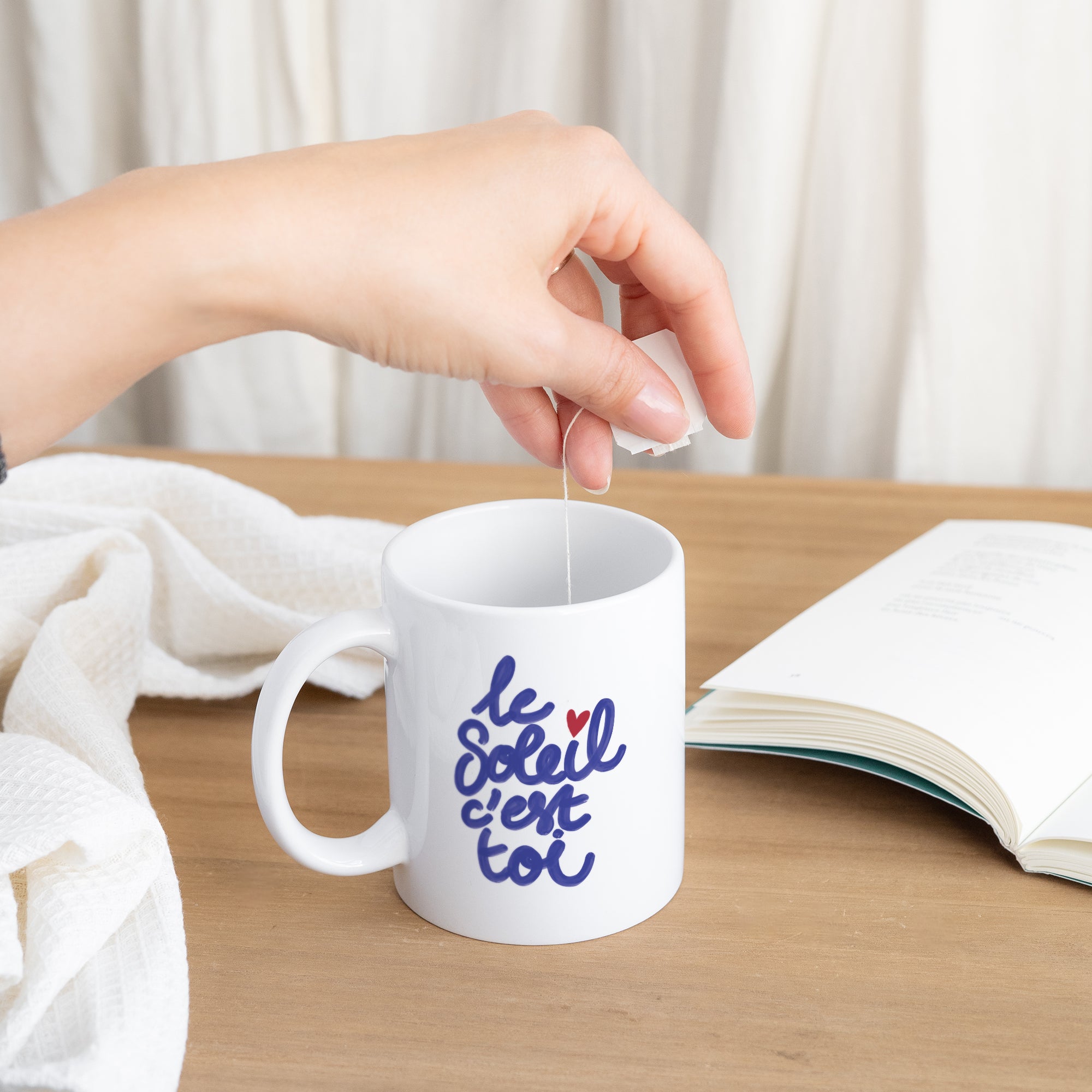 Mug Blanc Le soleil c'est toi photo N° 3