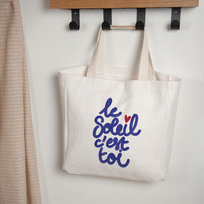 Tote bag Anse en toile Le soleil c'est toi photo N° 1
