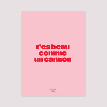 Affiche Portrait 30 x 40 cm Beau comme un camion II photo N° 2