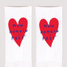 Chaussettes enfant Blanches Mon Humain Préf Rouge photo N° 3
