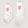 Chaussettes enfant Blanches Mon Humain Préf Rose photo N° 1