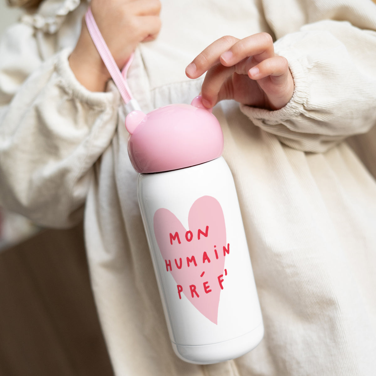 Gourde enfant Rose, 32 cl Mon Humain Préf Rose photo N° 2