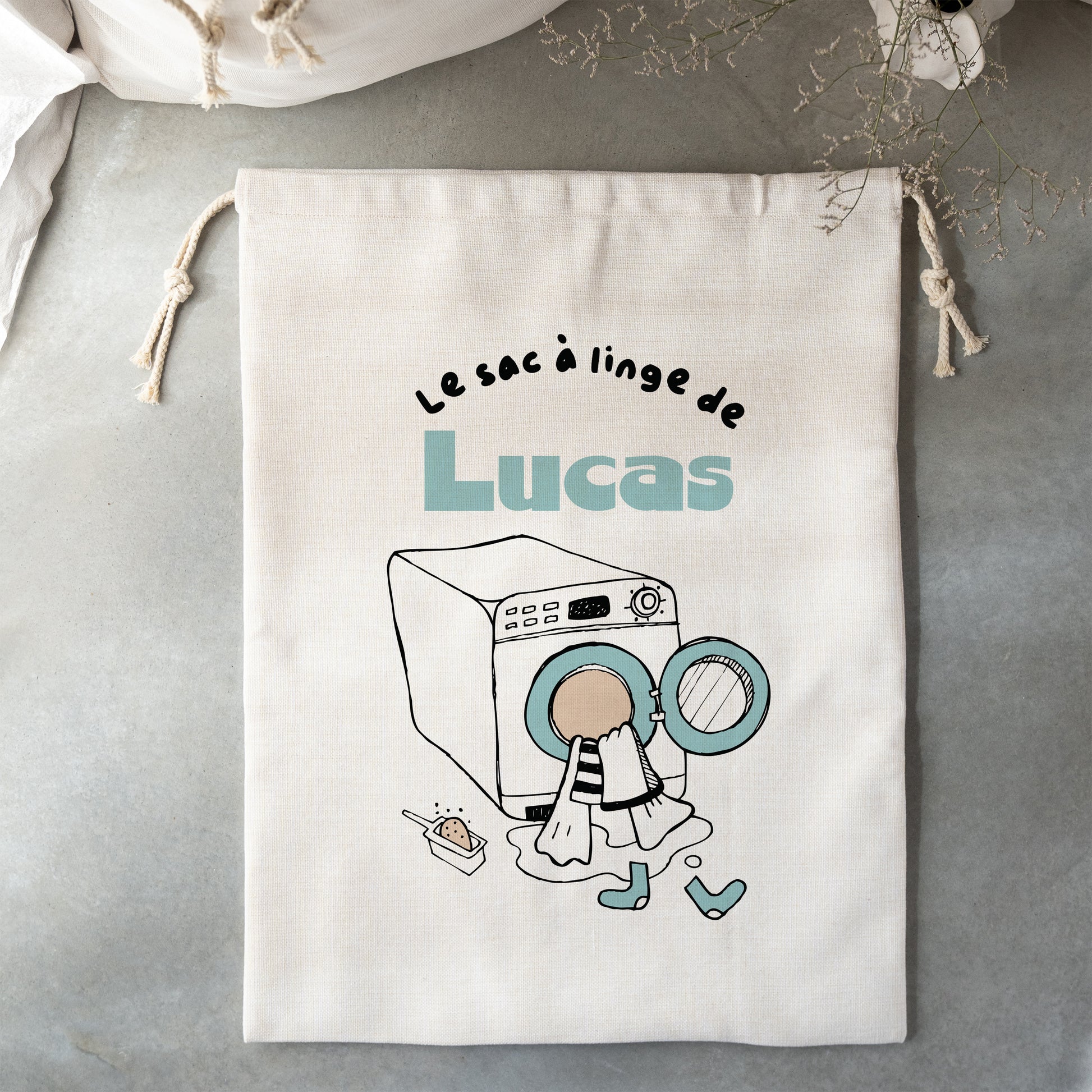 Sac à linge Grand format Mission Linge Sale Bleu photo N° 2