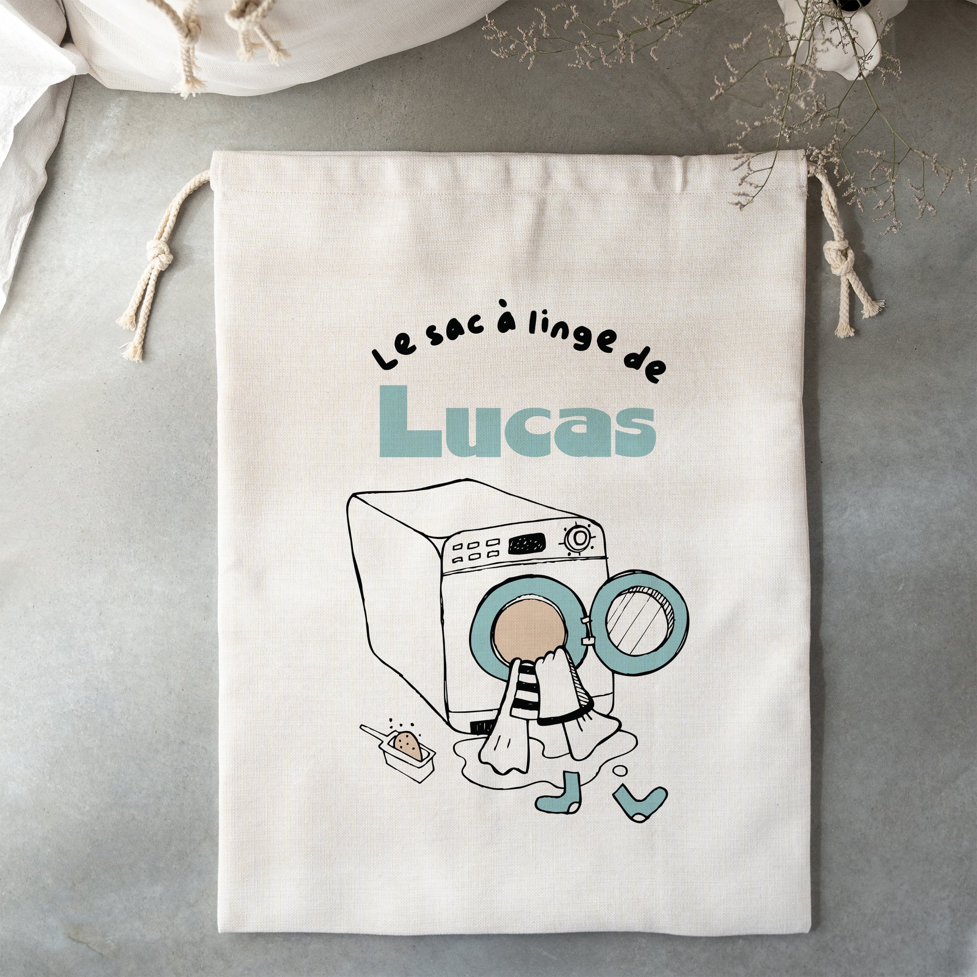 Sac à linge Grand format Mission Linge Sale Bleu photo N° 2