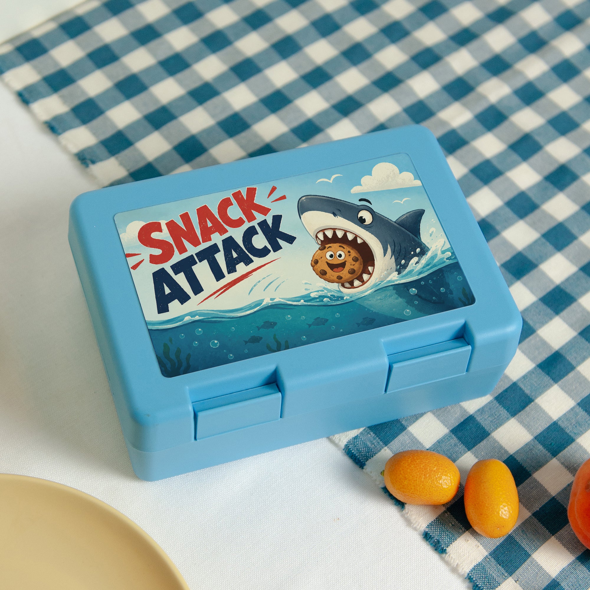 Boite goûter Bleue Snack Attack photo N° 1