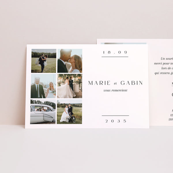 Remerciements Mariage Paysage Memories photo