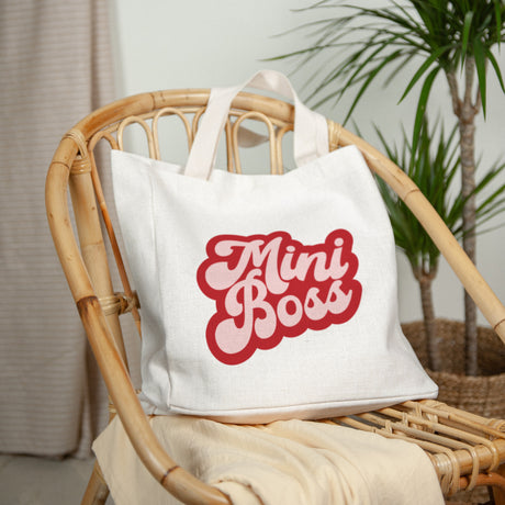 Tote bag Anse en toile Mini Boss Rose