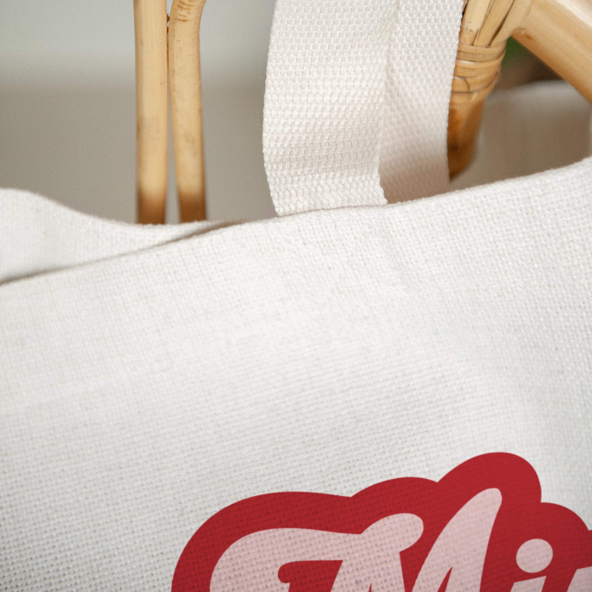 Tote bag Anse en toile Mini Boss Rose photo N° 3