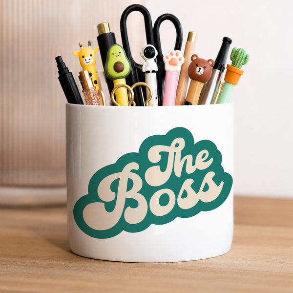 Pot à crayons 48 cl C'est qui le Boss ? photo