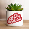 Pot de fleurs 48 cl C'est qui la Boss ? photo N° 1