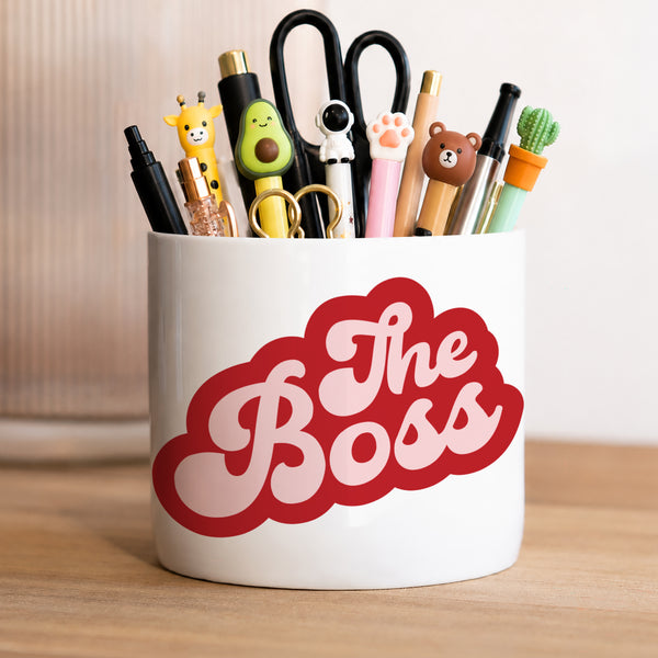 Pot à crayons 48 cl C'est qui la Boss ? photo