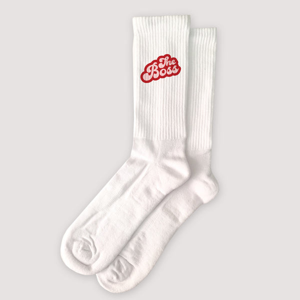 Chaussettes femme Blanches C'est qui la Boss ? photo