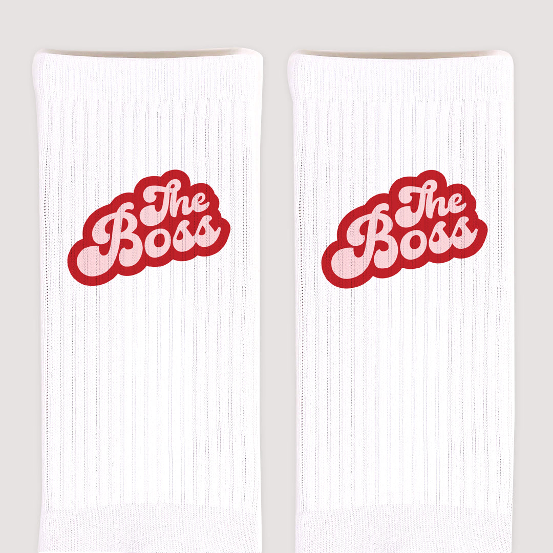 Chaussettes femme Blanches C'est qui la Boss ? photo N° 3